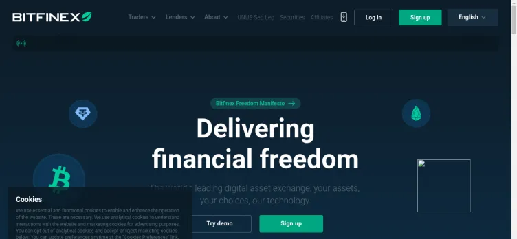 Screenshot Bitfinex