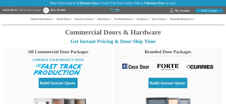 Screenshot CDF Distributors
