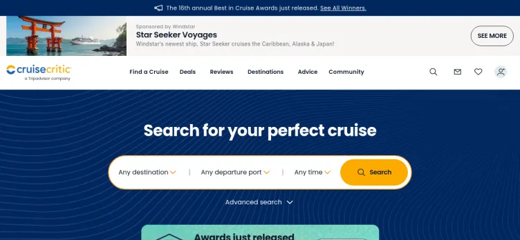 Screenshot CruiseCritic