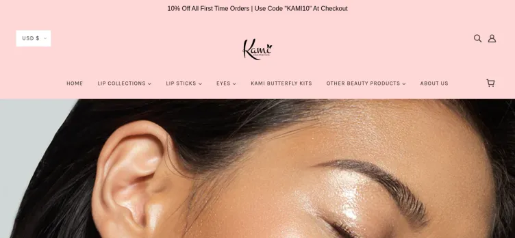 Screenshot Kami Cosmetics
