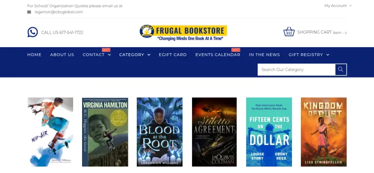 Screenshot Frugal Bookstore