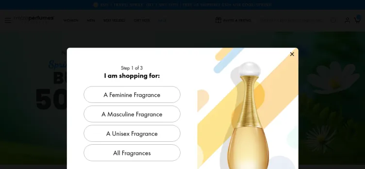 Screenshot MicroPerfumes.com