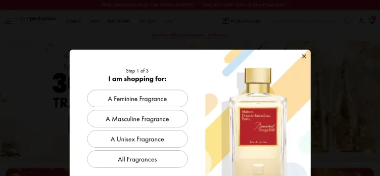 Screenshot MicroPerfumes.com