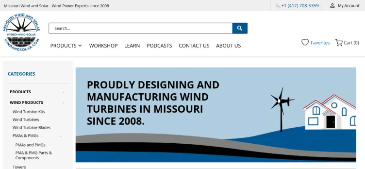 Screenshot Missouri Wind and Solar