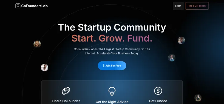 Screenshot CoFoundersLab