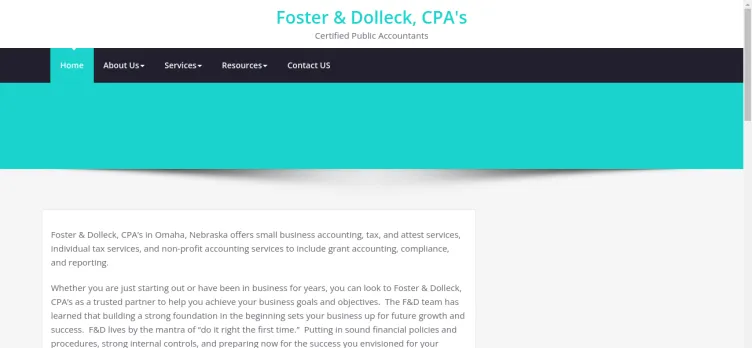 Screenshot Foster & Dolleck, CPA's