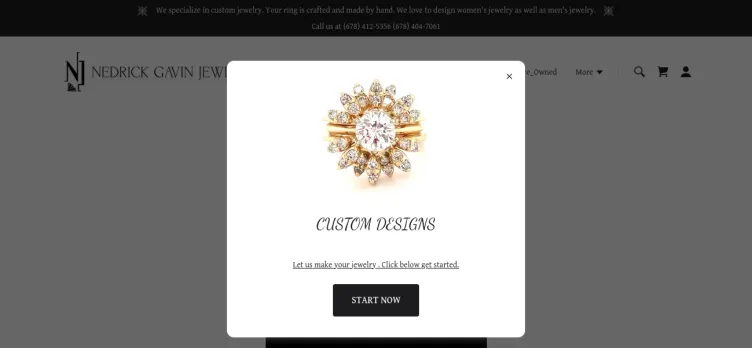 Screenshot Nedrick Gavin Jewelers