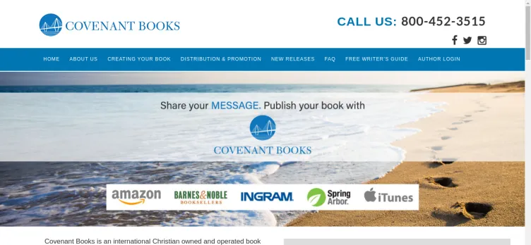 Screenshot Covenant Books