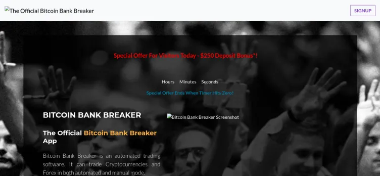 Screenshot Bitcoin Bank Breaker