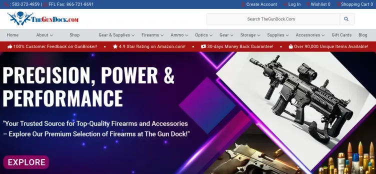 Screenshot TheGunDock.com