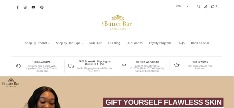 Screenshot The Butter Bar Skincare