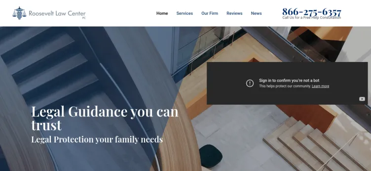 Screenshot Roosevelt Law Center