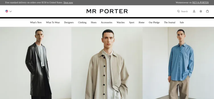 Screenshot Mr Porter