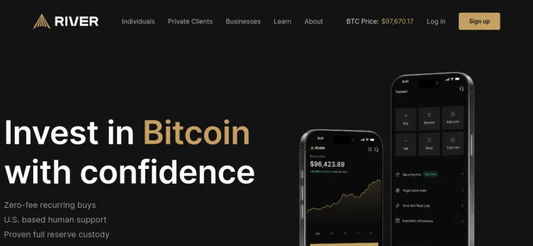 Screenshot River Financial
