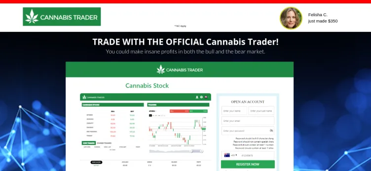 Screenshot Cannabis-trader