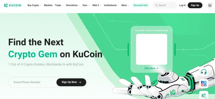Screenshot Ku Coin