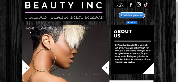 Screenshot Beauty Inc- Urban Hair Retreat