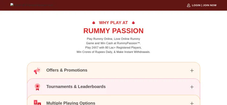 Screenshot Rummy Passion