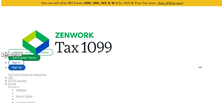 Screenshot Tax1099