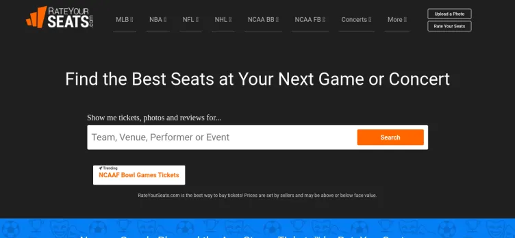 Screenshot RateYourSeats.com