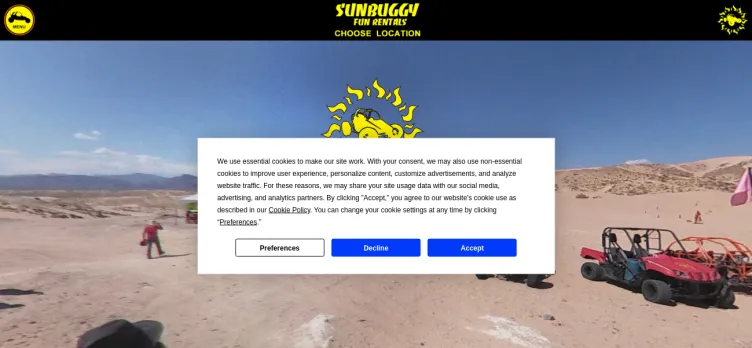 Screenshot Sun Buggy Fun Rentals