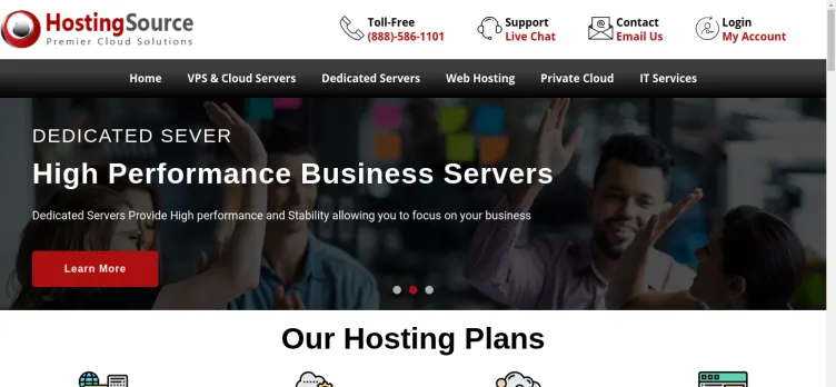 Screenshot HostingSource