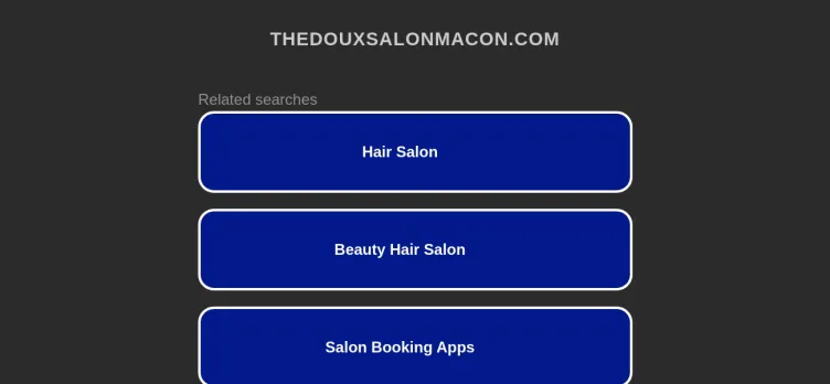 Screenshot The DOUX Salon & Blowdry Parlour