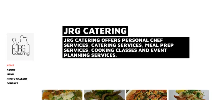 Screenshot JRG Catering