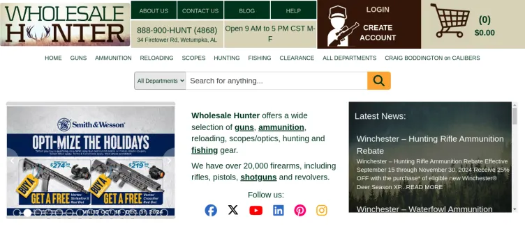 Screenshot Wholesalehunter.com