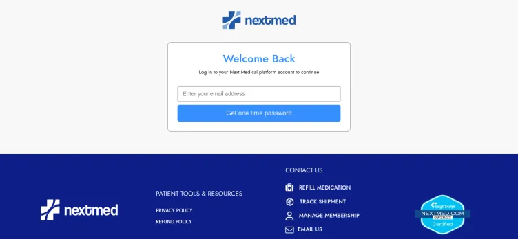 Screenshot Nextmed / Next Medical