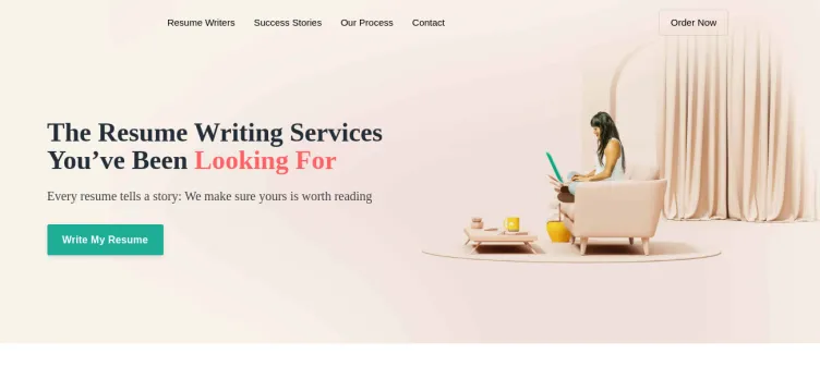 Screenshot Resume Writing Services