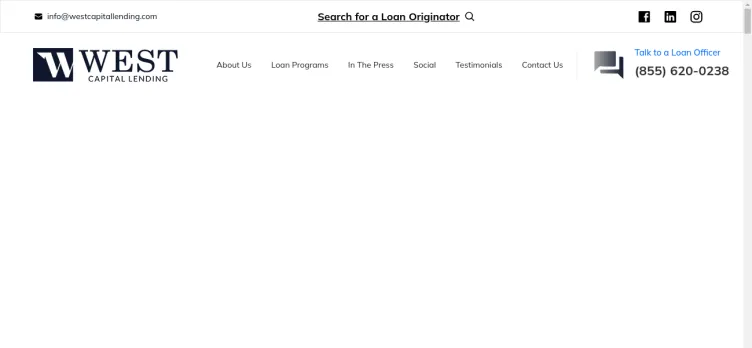 Screenshot West Capital Lending