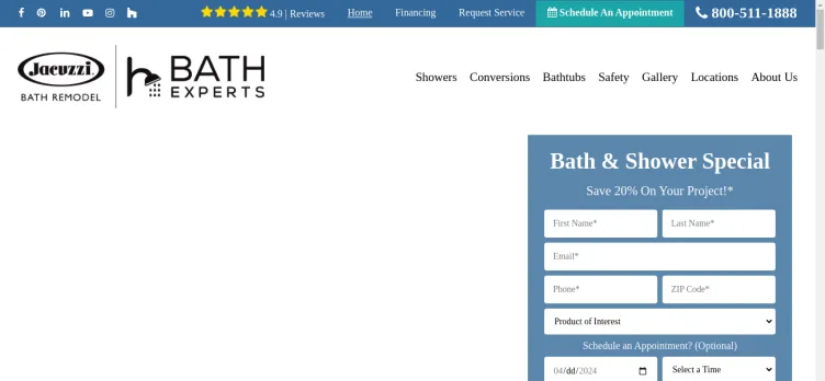 Screenshot Bath Experts