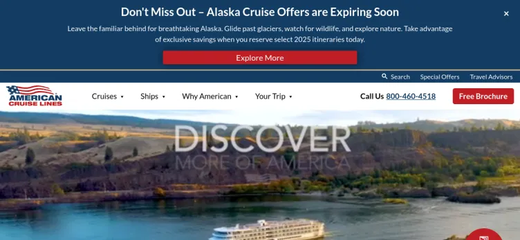 Screenshot American Cruise Lines