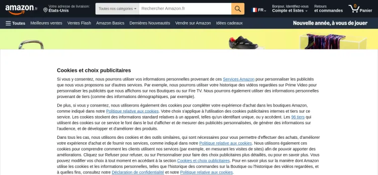 Screenshot Amazon France