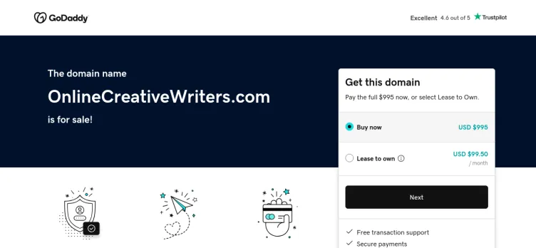 Screenshot Onlinecreativewriters