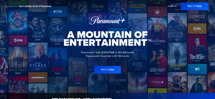 Screenshot Paramountplus