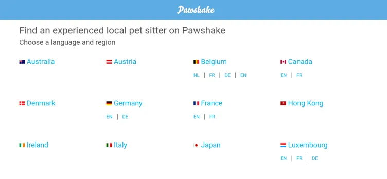 Screenshot Pawshake