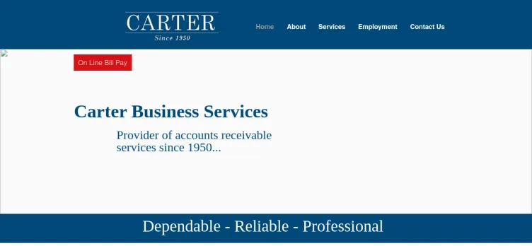 Screenshot Carter Business Service
