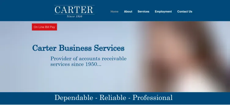 Screenshot Carter Business Service