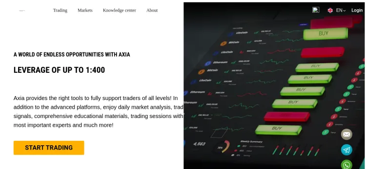 Screenshot Axia Trade