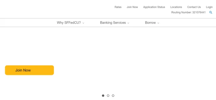 Screenshot San Francisco Federal Credit Union