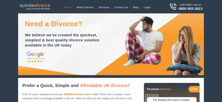 Screenshot Quickie Divorce