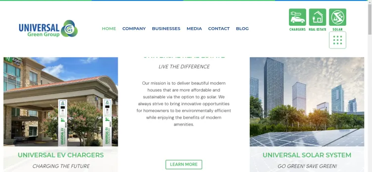 Screenshot Universal Green Group