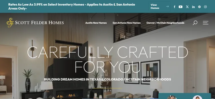 Screenshot Scott Felder Homes