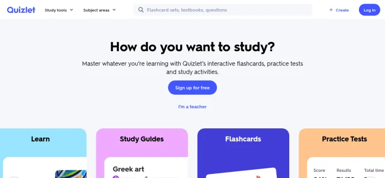 Screenshot Quizlet