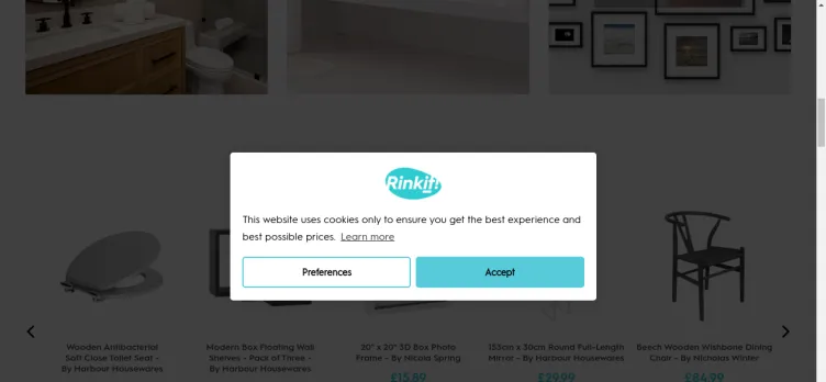 Screenshot Rinkit.com