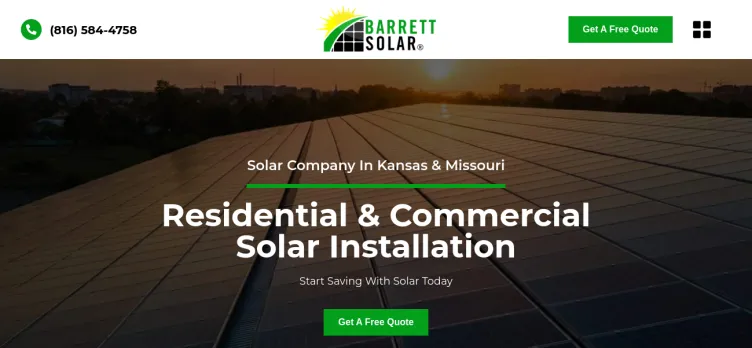 Screenshot Barrett Solar