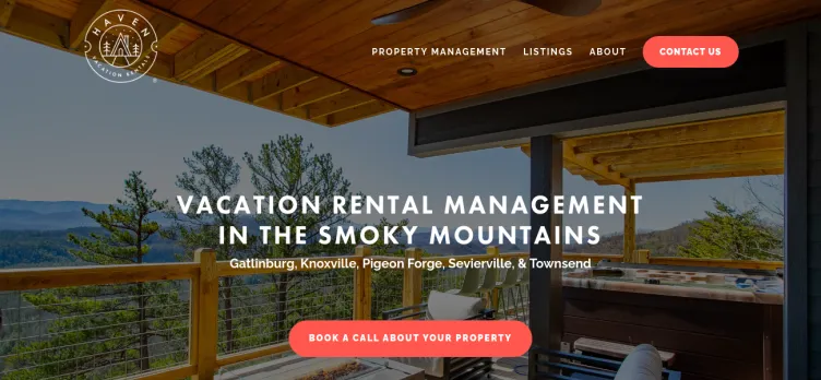 Screenshot Haven Vacation Rentals