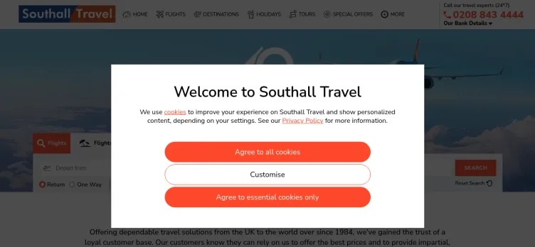 Screenshot Southall Travel